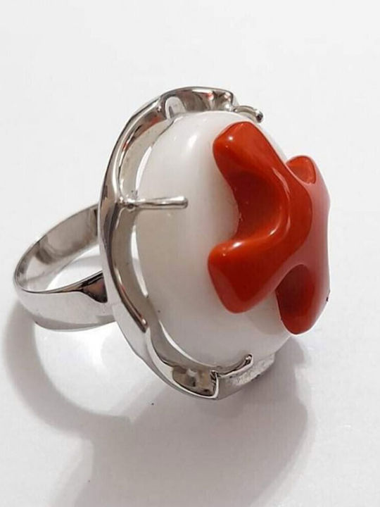 One Jewellery Γυναικείο Δαχτυλίδι από Ασήμι Επιχρυσωμένο
