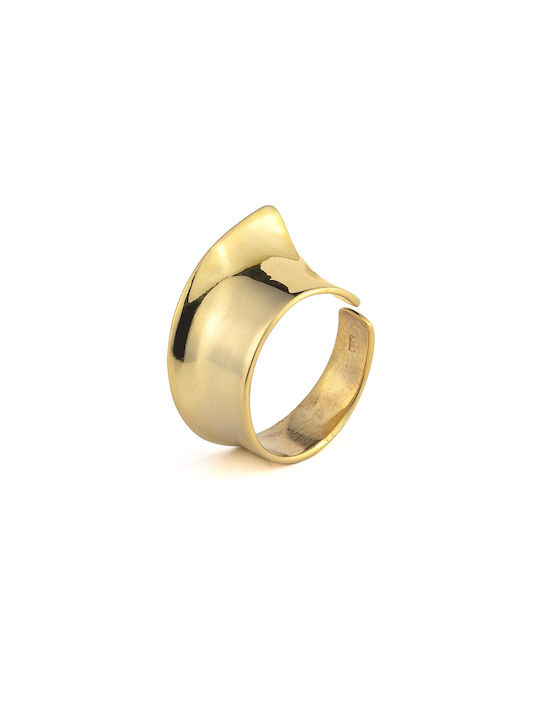 George Art Jewels Women's Gold Plated Silver Ring Line