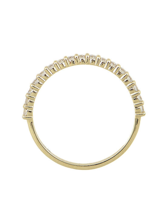 Savvidis Damen Ring Vollring mit Diamant aus Gold 18K