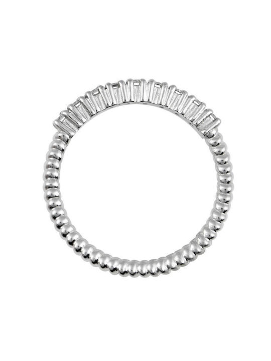 Savvidis Women's White Gold Eternity Ring with Diamond 18K