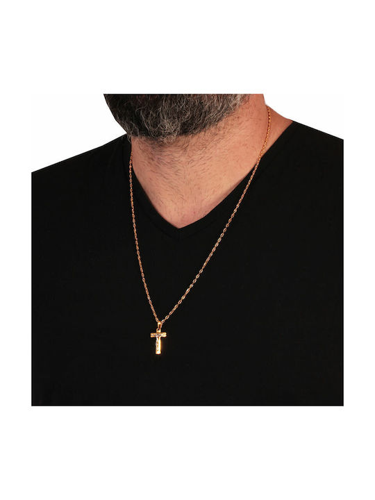 Men's Gold Cross 14K with the Crucified