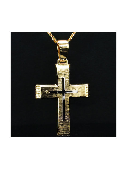 Men's Gold Cross 14K with Chain