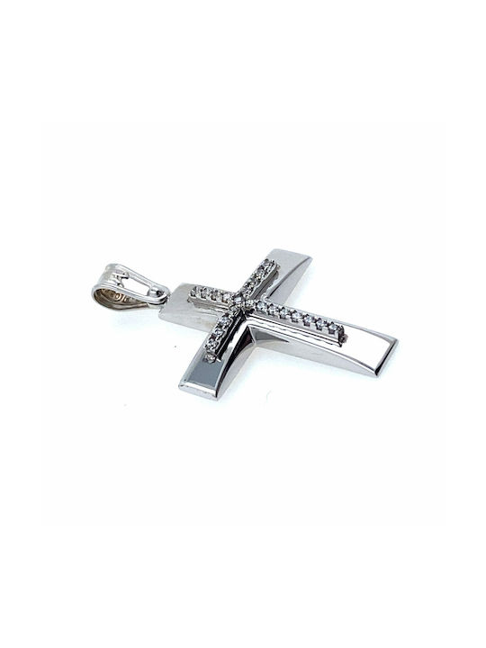 White Gold Cross 14K