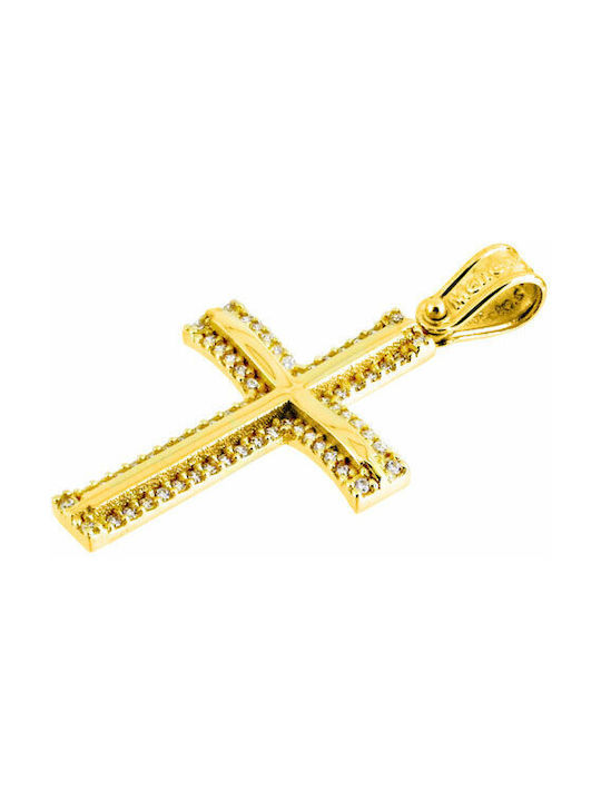 White Gold Cross 14K