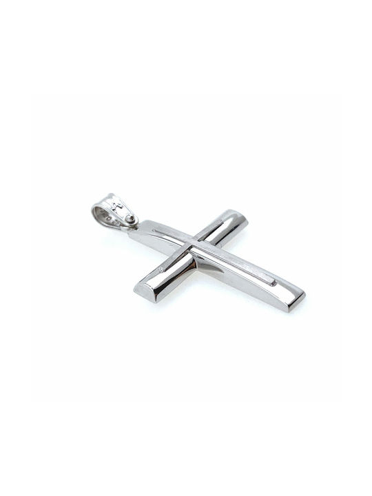 White Gold Cross 14K