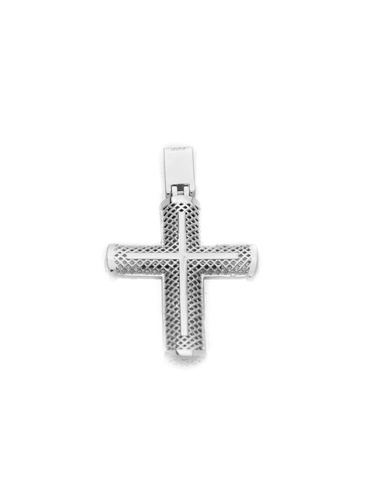 Papadopoulos Gold Men's White Gold Cross 14K