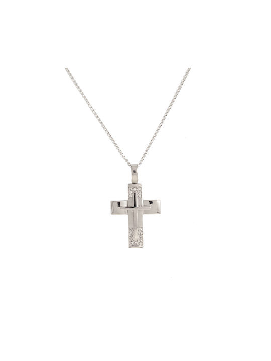 Papadopoulos Gold Women's White Gold Cross 14K