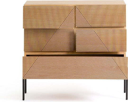 Comoda pentru Dormitor Lemnoasă cu 5 sertare 99x40x90buc