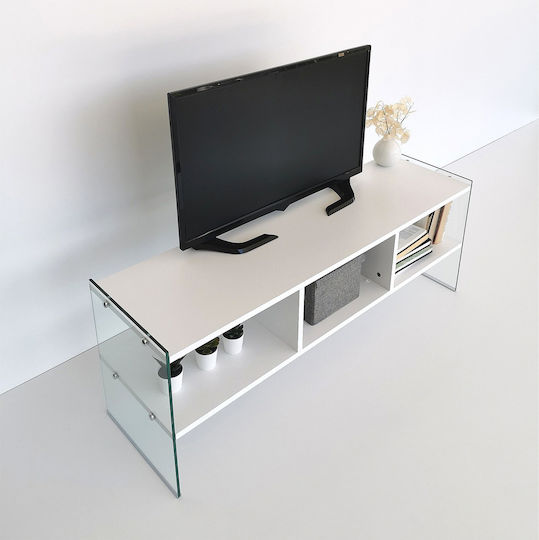 Έπιπλο TV Επιδαπέδιο Διάφανο 120x45x45εκ. Έπιπλο TV Επιδαπέδιο Διάφανο 120x45x45εκ.