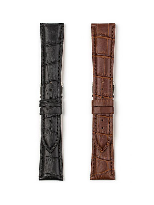 Leather Strap Brown 18mm