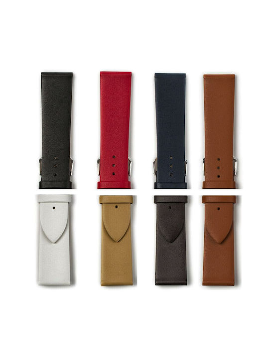 Leather Strap White 22mm