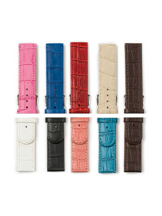 Leather Strap Pink 28mm