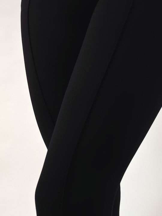 Γυναικείο Cropped Κολάν Ψηλόμεσο Μαύρο