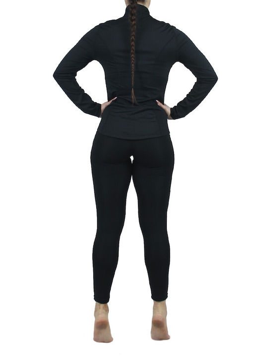 H&S Ausbildung Frauen-Set mit Kurze Hosen Leggings Schwarz