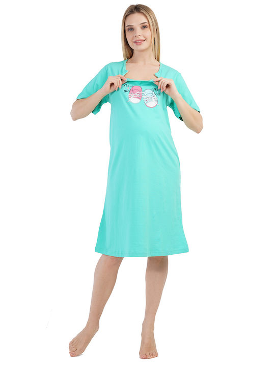 Vienetta Secret Summer Cotton Women's Nightdress Veraman Vienetta