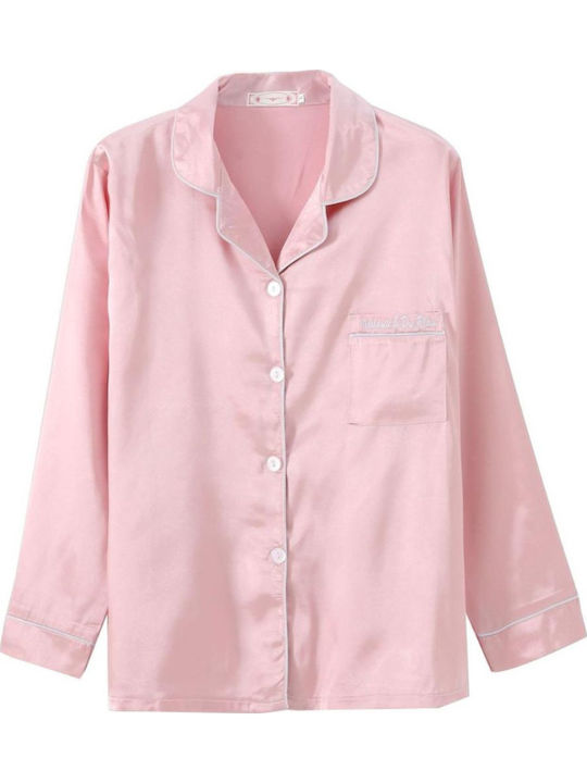 La Lolita Amsterdam Summer Women's Pyjama Set Soft Pink Elia