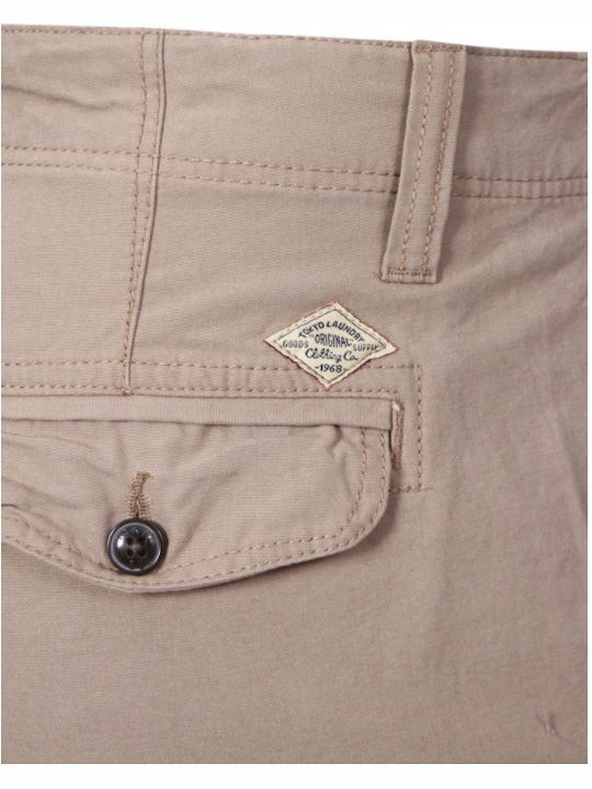 Tokyo Laundry Patterson Cotton Men's Shorts Cargo Beige