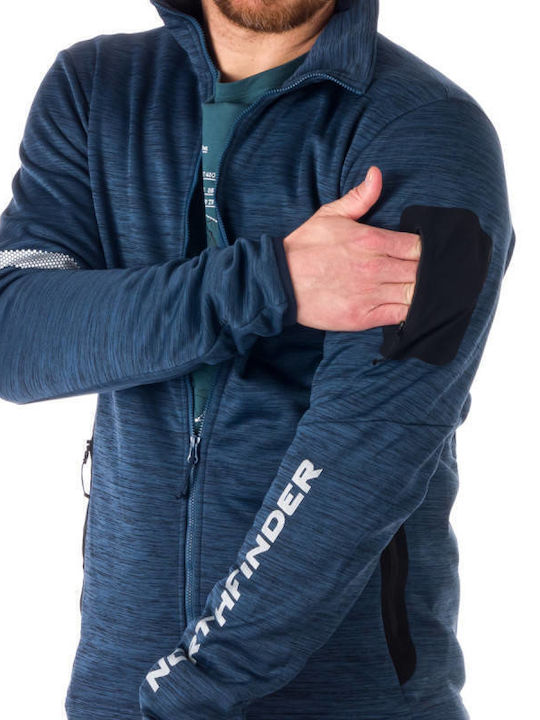 Ανδρική Ζακέτα Fleece Μπλε