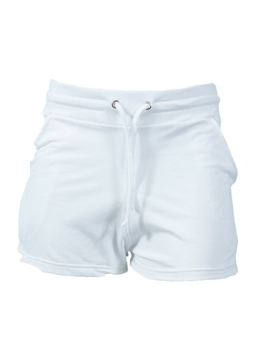 Bermudă Sportivă de Bărbați White