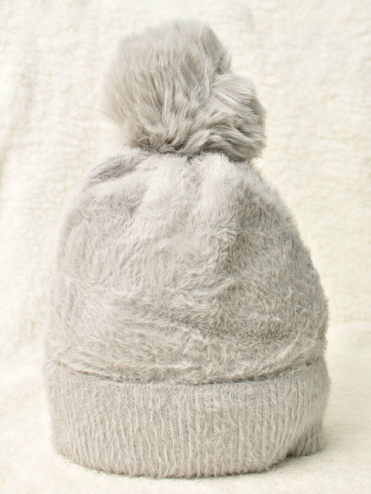 Knitted Beanie Cap Gray