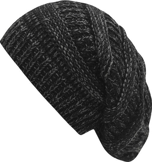 Beanie Unisex Beanie Knitted in Black color