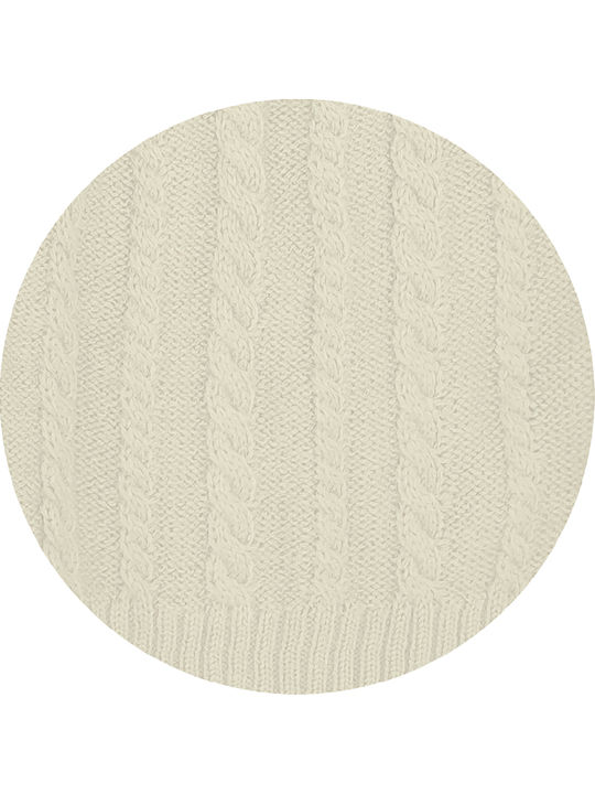 Beanie Unisex Σκούφος Πλεκτός σε Μπεζ χρώμα
