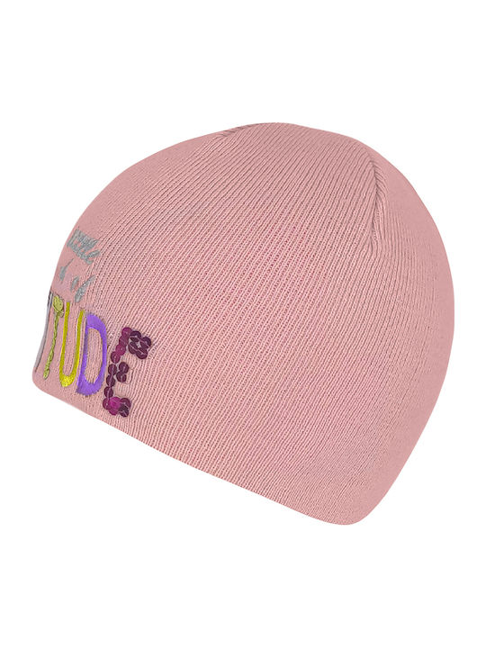 Knitted Beanie Cap Pink