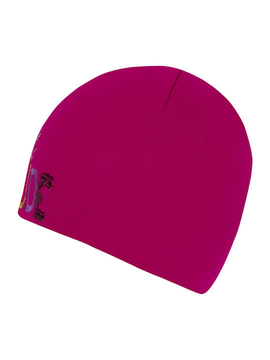 Knitted Beanie Cap Fuchsia
