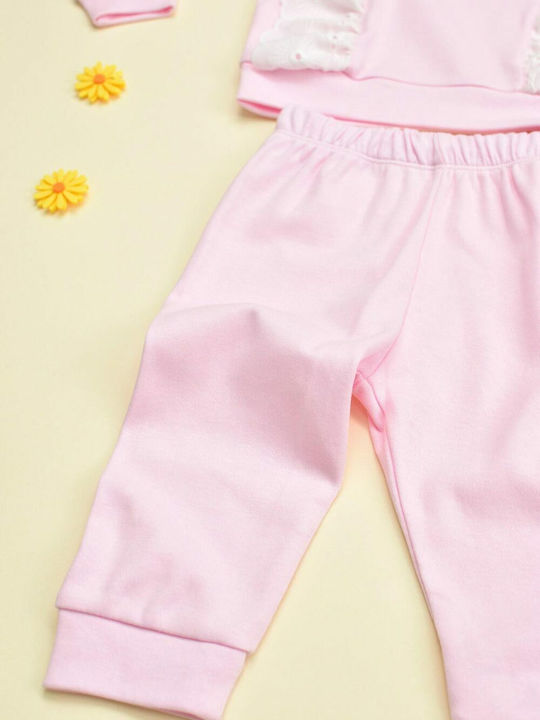 Kinder-Set mit Hose Sommer 2Stück Rosa
