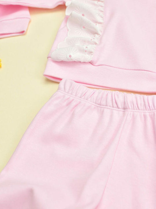 Kinder-Set mit Hose Sommer 2Stück Rosa