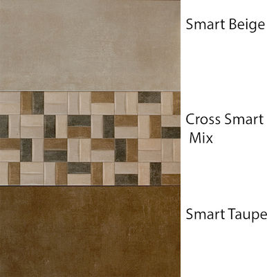 Kitchen Wall / Bathroom Matte Ceramic Tile 50x25cm Beige