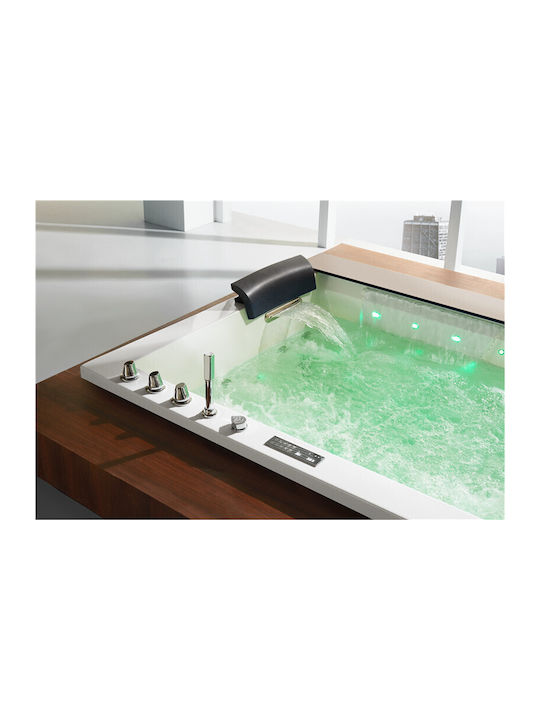 Vinci Acrylic Bathtub with Hydromassage 190x150cm
