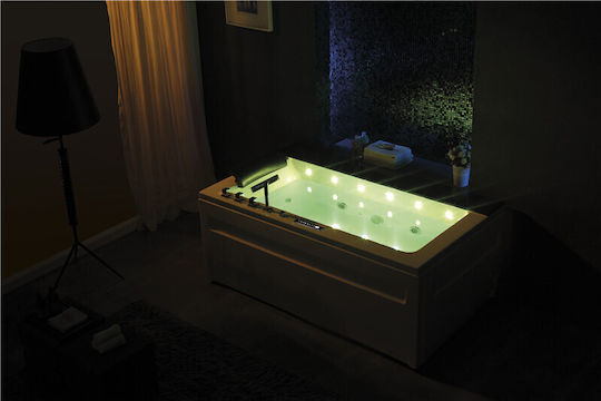 Vinci Badewanne Acryl mit Hydrotherapie 172x100cm
