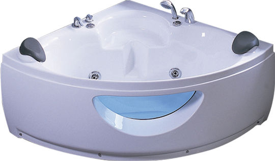 Vinci Badewanne Acryl mit Hydrotherapie 130x130cm