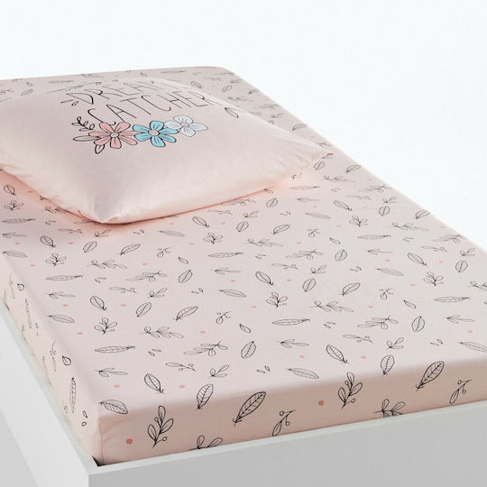 So'Home Single 90x190+25cm cu Elastic Roz