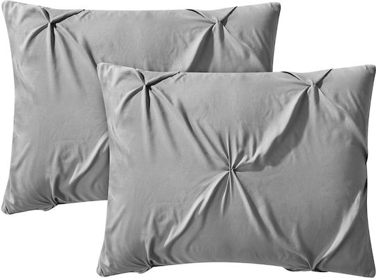 Olia Home Σετ Υπέρδιπλο 234x244εκ. Γκρί 5τμχ