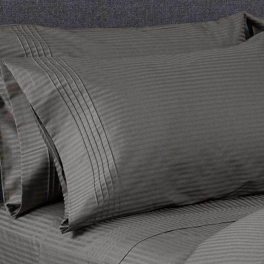 Fieldcrest Ultra Soft Σετ Μαξιλαροθήκες Γκρι 52x78εκ.