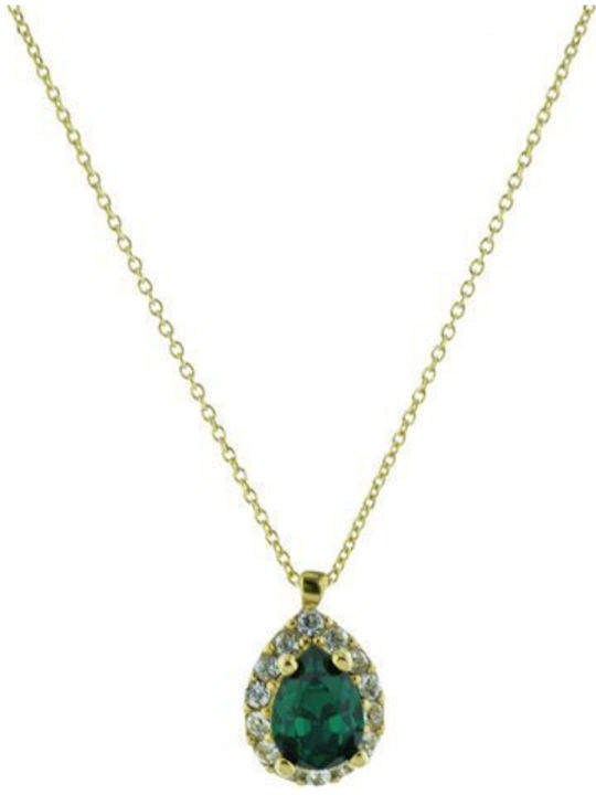Exis Jewellery Set de Bijuterii din Argint Placat cu Aur