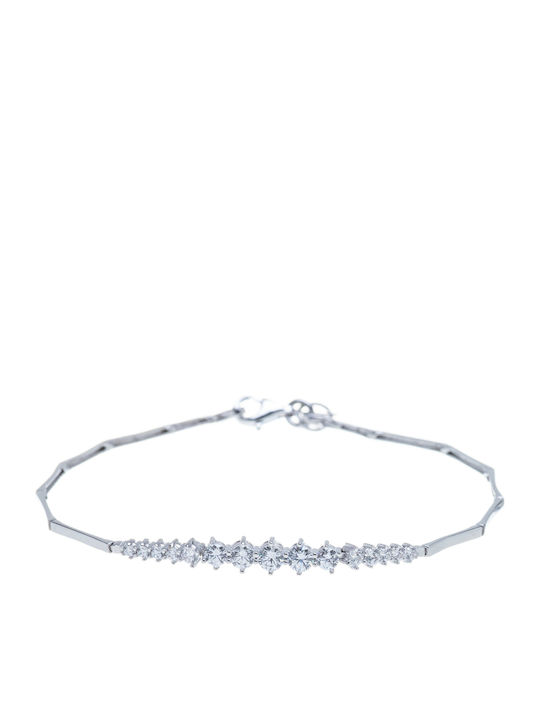 Vitopoulos Vitopoulos Set with Necklace , Earrings & Ring from White Gold 14K with Stones
