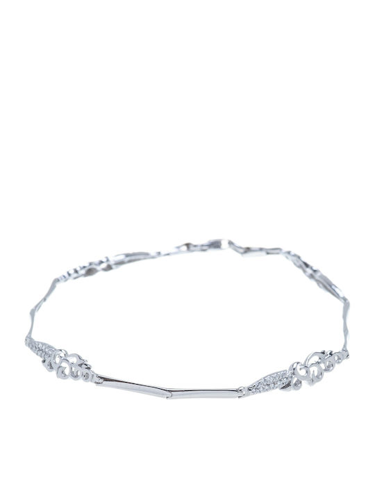 Vitopoulos Vitopoulos Set with Necklace , Earrings & Ring from White Gold 14K with Stones