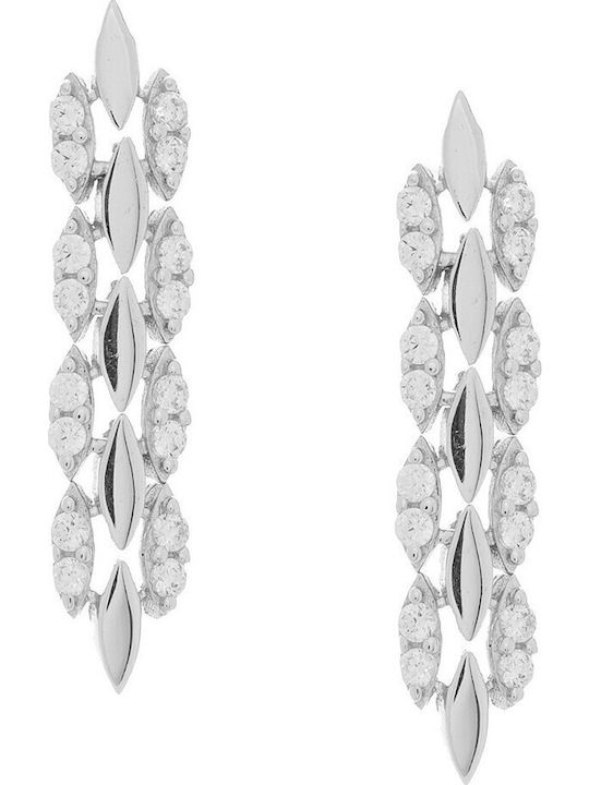 Vitopoulos Vitopoulos Set with Necklace , Earrings & Ring from White Gold 14K with Stones