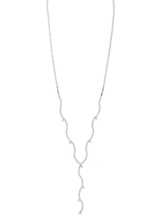 Vitopoulos Vitopoulos Set with Necklace , Earrings & Ring from White Gold 14K with Stones