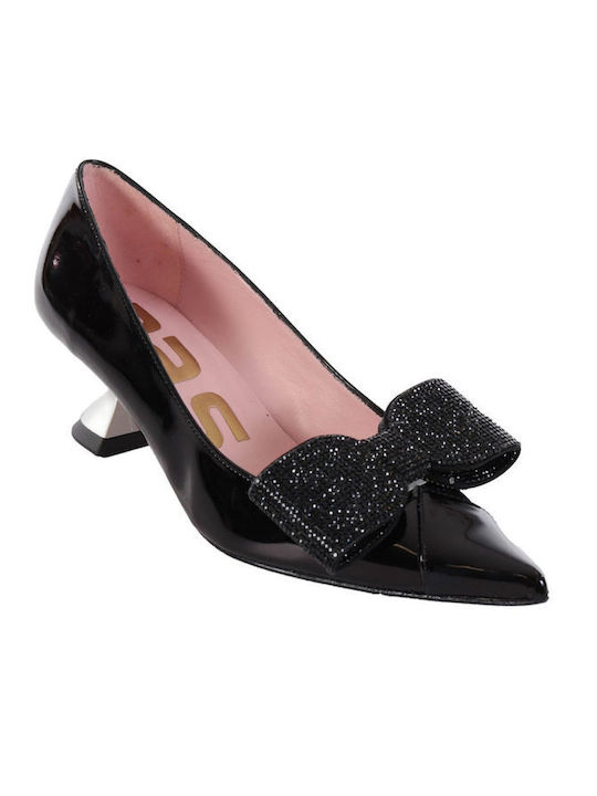 Ras Patent Leather Black Medium Heels