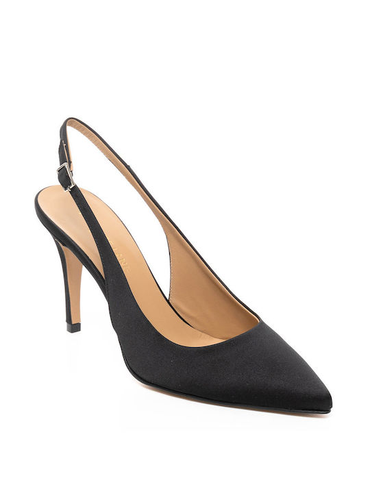 Philippe Lang Leder Pumps Schwarz