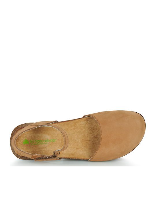 Damen Ballerinas Mit Riemen Braune