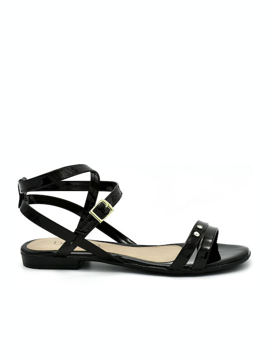 Beira Rio Women's Flat Sandals in Black Color