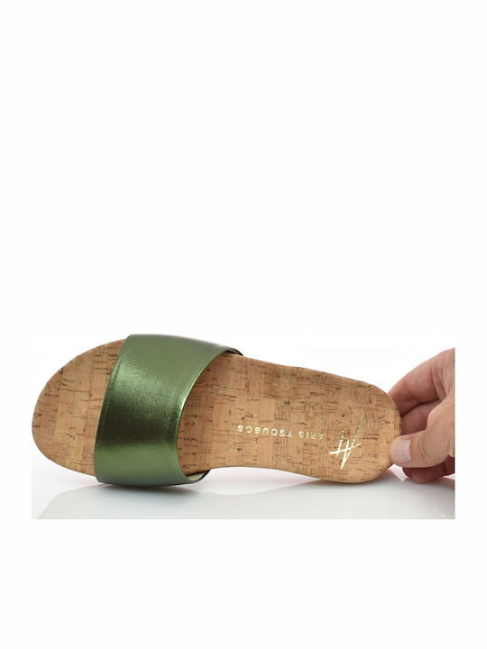 Designer Single Strap Mule Γυναικεία Σανδάλια Πράσινα