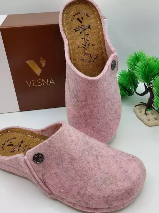 Vesna Anatomical Women's Slippers in Pink color