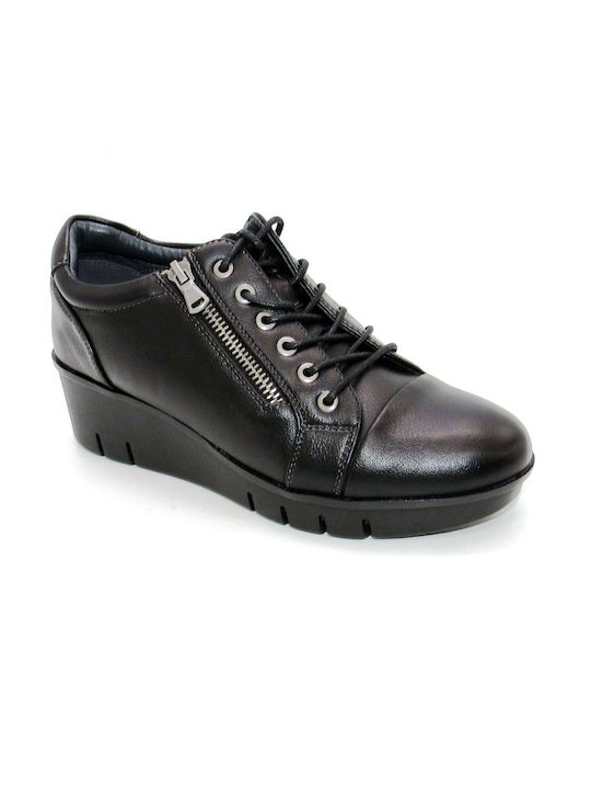 Via Dos Damen Oxfords in Schwarz Farbe