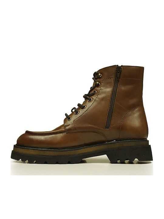 Leather Brown Men's Boots